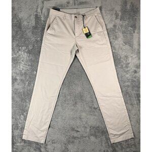 Faherty Movement Pants CoolMax Organic Cotton Performance Gray Mens 31x32 NWT